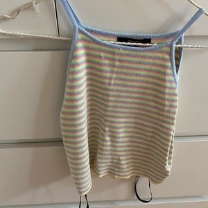 forever 21 rainbow crop top